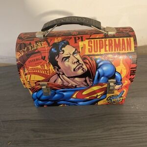 The Tin Box‎ DC Comics Superman mini lunch box s05